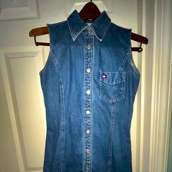 Tom Hilfiger button down Jean dress - Picture 1 of 2